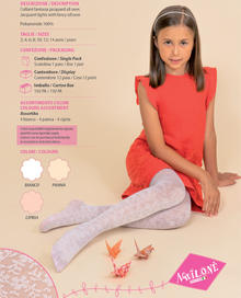 COLLANT BIMBA FILANCA FANTASIA FLOREALE JACQUARD 