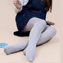 COLLANT BIMBA IN MORBIDA MICROFIBRA CON LUREX BRILLANTE 
