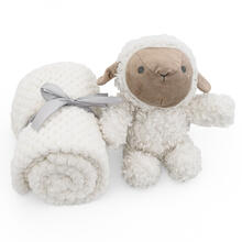 CONFEZIONE REGALO COPERTINA+ PELUCHE PECORELLA 