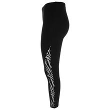 LEGGINGS DONNA COTONE CON TULLE FLOCCATO ZEBRATO 