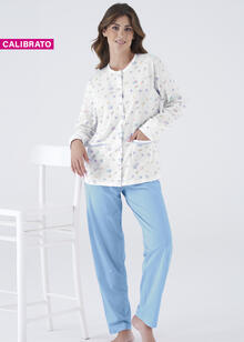 PIGIAMA DONNA LUNGO JERSEY CALIBRATO IN SCATOLA 