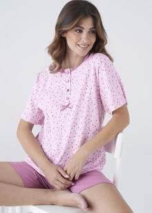 PIGIAMA DONNA MEZZA MANICA PANTALONCINO IN SCATOLA 