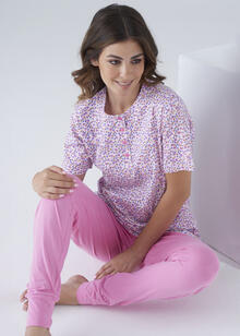 PIGIAMA DONNA MEZZA MANICA PANTALONE LUNGO IN SCATOLA 