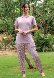 PIGIAMA DONNA MEZZA MANICA PANTALONE LUNGO 