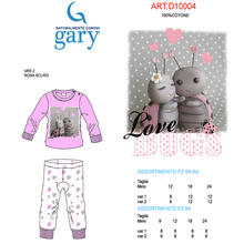 PIGIAMA NEONATA LUNGO COTONE 100% 
