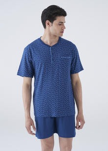 PIGIAMA UOMO MEZZA MANICA PANTALONCINO IN SCATOLA 