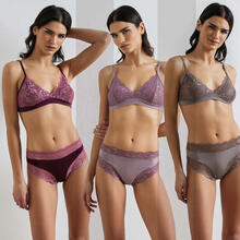 SLIP DONNA PIZZO BICOLORE 