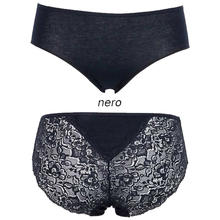 SLIP DONNA PIZZO COTONE ELASTICIZZATO 