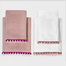 ASCIUGAMANI 1+1 IN SPUGNA DI COTONE CM 60X110 E CM 40X60 