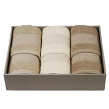 ASCIUGAMANI 3+3 IN SCATOLA SPUGNA 450 GRAMMI MQ 