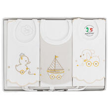 BAVETTA RICAMATA SCATOLA X 3 PZ 