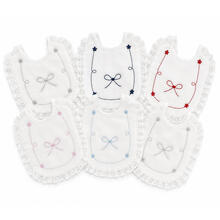 BAVETTA X5 COLORI IN SWISS BATISTA PURO COTONE 