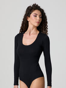 BODY DONNA GIROCOLLO COTONE ELASTICIZZATO 