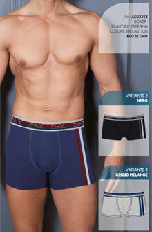 BOXER UOMO COTONE ELASTICIZZATO 