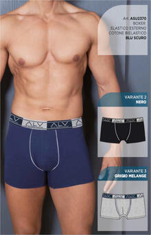 BOXER UOMO COTONE ELASTICIZZATO 