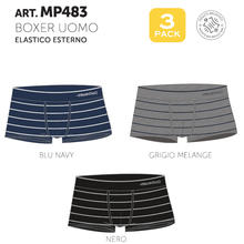 BOXER UOMO COTONE ELASTICIZZATO 