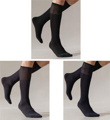 CALZA UOMO LUNGA COTONE ELASTICIZZATO 