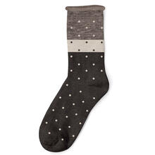 CALZINO CORTO COLORI NATURALI CALDO COTONE TAGLIO VIVO 