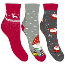 CALZINO DONNA ANTISCIVOLO NATALE 