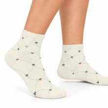 CALZINO DONNA CORTO CALDO COTONE MODA 
