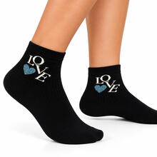 CALZINO DONNA CORTO CALDO COTONE MODA 