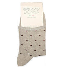 CALZINO DONNA FANTASIA CALDO COTONE 