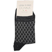 CALZINO DONNA FANTASIA CALDO COTONE 