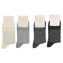 CALZINO DONNA FANTASIA CALDO COTONE 