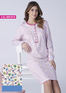 CAMICIA DA NOTTE DONNA INTERLOCK CALIBRATA 