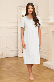 CAMICIA DA NOTTE DONNA MEZZA MANICA 