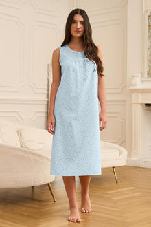 CAMICIA DA NOTTE DONNA SPALLA LARGA BATISTA 