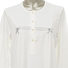 CAMICIA DA NOTTE INTERLOCK MANICA LUNGA 