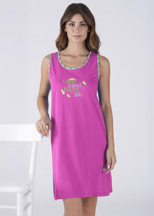 CAMICIA DA NOTTE SPALLA LARGA JERSEY IN SCATOLA 