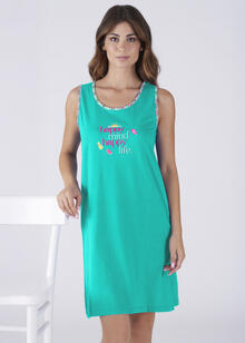 CAMICIA DA NOTTE SPALLA LARGA JERSEY IN SCATOLA 