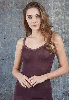 CANOTTIERA DONNA SPALLINA STRETTA IN CASHMERE 