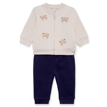 COMPLETO FELPA GIROCOLLO CON ZIP 