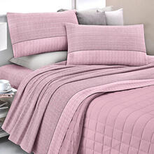 COMPLETO LETTO 2 PIAZZE COTONE PERCALLE SOPRA CM 270X290 