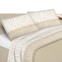 COMPLETO LETTO 2 PIAZZE COTONE SOPRA CM 240X290 SOTTO 180X200 