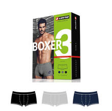 CONFEZIONE 3 BOXER UOMO LOTTO TRIPACK 