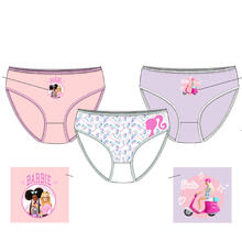 CONFEZIONE 3 PAIA SLIP BIMBA COTONE BARBIE 