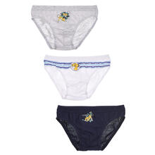 CONFEZIONE 3 PAIA SLIP BIMBO COTONE RE LEONE 