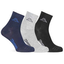 CONFEZIONE 3 PZ CALZA TENNIS SPUGNA COSTA SOTTILE QUARTER 