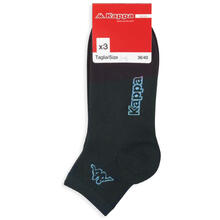 CONFEZIONE 3PZ CALZINO CORTO DONNA CON LOGO KAPPA 