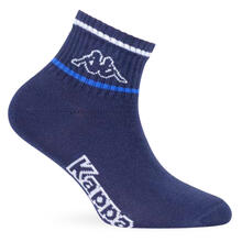 CONFEZIONE 3PZ CALZINO CORTO QUARTER BIMBO CON LOGO KAPPA 