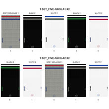 CONFEZIONE 5 PZ CALZINO BIMBO CORTO COTONE ELASTICIZZATO 