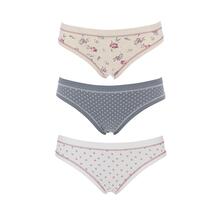 CONFEZIONE DA 3 PZ SLIP MODA COTONE ELASTICIZZATO 