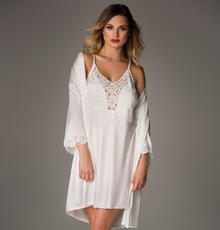 COORDINATO PARURE SOTTOVESTE+ VESTAGLIETTA SATIN 