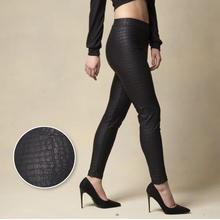 LEGGINGS DONNA EFFETTO COCCODRILLO 