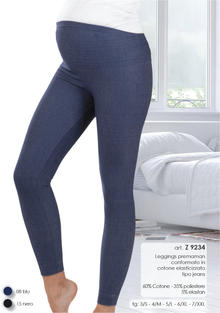 LEGGINGS PREMAMAN MODELLO JEANS 