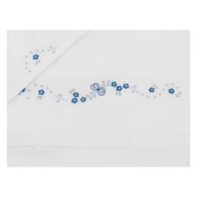 LENZUOLINO CULLA RICAMO A MANO PURO COTONE 